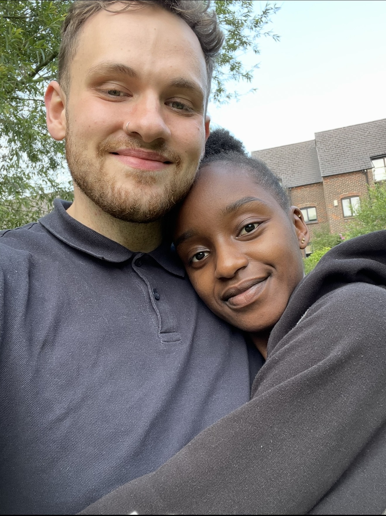 Our first photo together 1